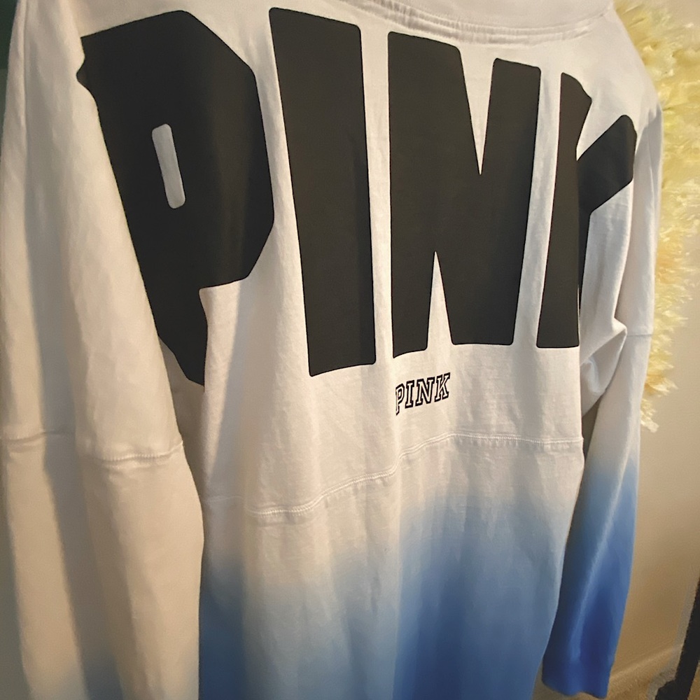 PINK ombré White/Blue Long sleeve shirt